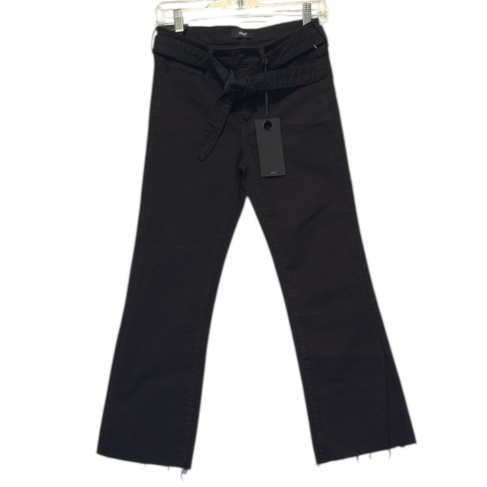 VERVET BY FLYING MONKEY Black Wide Leg Flare Jeans